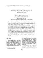 Đặc trưng cơ bản của thực vật rừng nhiệt đới gió mùa Việt Nam