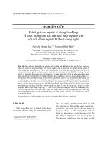 Đánh giá của người sử dụng lao động về chất lượng đào tạo đại học Một nghiên cứu đối với nhóm ngành kĩ thuật-công nghệ