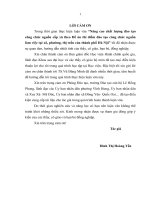 Nâng cao chất lượng đào tạo công chức nguồn cấp xã theo đề án thí điểm đào tạo công chức nguồn làm việc tại xã, phường, thị trấn của thành phố Hà Nội