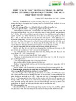 Kinh nghiệm phân tích bài tập hoá học và những sai lầm dễ mắc phải