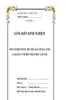 Một số biện pháp cho trẻ 24 36 tháng tuổi làm quen với môn nhận biết tập nói