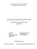 Chuyên Đề Dạy Học Theo Chủ Đề Tích Hợp Sinh Học 12