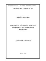 hoàn thiện hệ thống thông tin kế toán tại công ty cp đầu tư kinh doanh tổng hợp dc 