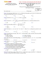 Bộ đề thi thử THPT Quốc gia năm 2017 môn Toán - Số 2