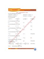 trắc nghiệm giới hạn toán 11