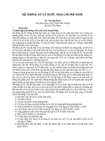 HỆ THỐNG XỬ LÝ NƯỚC THẢI CHI PHÍ THẤP