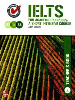 IELTS for academic purposes teacher book