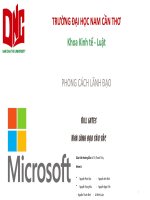 Phong cách lãnh đạo của BillGates