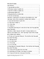 Tìm hiểu tổ chức và hoạt động của Trung tâm Thông tin - Thư viện Học viện Công nghệ Bưu chính Viễn thông