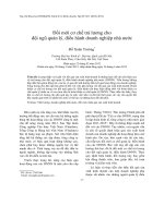 Đổi mới cơchếtài chính đối với đào tạo nguồn nhân lực chất lượng cao các ngành khoa học cơ bản