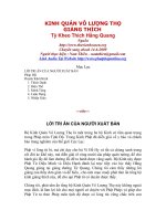 KINH QUÁN VÔ LƯỢNG THỌ GIẢNG THÍCH