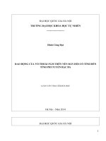 DAO ĐỘNG CỦA VỎ THOẢI FGM TRÊN NỀN ĐÀN HỒI CÓ TÍNH ĐẾN TÍNH PHI TUYẾN BẬC BA