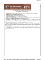 Niên giám thống kê 2013   một số chỉ tiêu thống kê giáo dục  