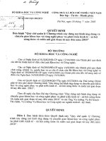 Quyết định ban hành quy chế quản lý chương trình xây dựng mô hình chuyển giao khoa học công nghệ phục vụ phát triển kinh tế   xã hội nông thôn miền núi giai đoạn từ nay đến năm 201 