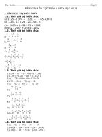 DE CUONG ON  GIUA HOC KY 2 TOAN 6