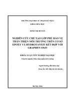 Nghiên cứu chế tạo lớp phủ bảo vệ thân thiện môi trường trên cơ sở epoxy và hydrotanxit kết hợp với graphen oxit 