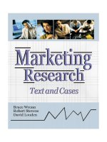 Marketing research text and cases