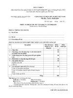 Phiếu đánh giá nghiệm thu đề tài dành cho uỷ viên hội đồng (Đại học Giáo dục) 