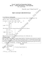 KỸ THUẬT QUY đổi PEPTIT mới  tác GIẢ NGUYỄN văn THƯƠNG   THANH hóa