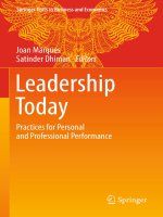Leadership today practices for personal and professional performance