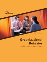 Organizational behavior an evidence based approach 12th fred luthans