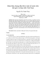Khai thác chung dầu khí ở một số nước trên thế giới và thực tiễn Việt Nam