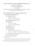 Chương trình đào tạo bậc cao học ngành Cơ kĩ thuật (Đại học Công nghệ) 