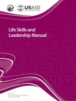 Life skills and leadership manual