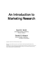 An introduction to marketing research