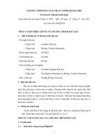 Chương trình đào tạo cử nhân sư phạm sinh học (Đại học Kinh tế) 