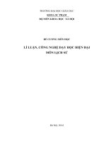 Đề cương chi tiết môn học Lý luận công nghệ dạy học hiện đại (Đại học Giáo dục) 