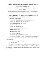 Chương trình đào tạo thạc sĩ toán học (Đại học Giáo dục)