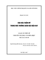 Văn hóa thẩm mỹ trong nhà trường quân đội hiện nay