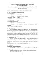 Chương trình đào tạo cử nhân sư phạm toán (Đại học Kinh tế) 