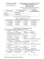 đề học sinh giỏi Tiếng anh