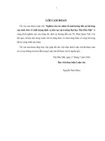 Nghiên cứu các nhân tố ảnh hưởng đến sự hài lòng của sinh viên về chất lượng dịch vụ đào tạo tại trường đại học thủ dầu một 