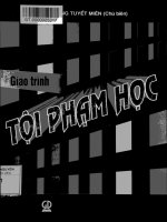 Giáo trình tội phạm học