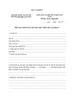 Biên bản kiểm tra tiến độ đề tài nghiên cứu KH cấp cơ sở (Trường đại học giáo dục)