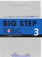 BIG STEP TOEIC 3 sơ cấp (TOEIC 750 – 900+) có link tải file nghe ở trang 2 