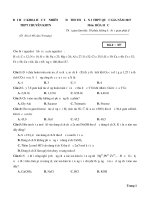 đáp án chi tiết de thi thu mon hoa truong thpt chuyen KHTN lan 1 2017