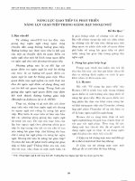 Năng lực giao tiếp và phát triển năng lực giao tiếp trong giảng dạy môn ngoại ngữ