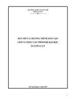 Chương trình đào tạo ngành luật (khoa luật, đại học quốc gia Hà Nội)