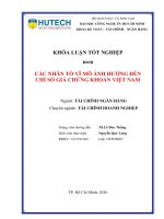 Các nhân tố vĩ mô ảnh hưởng đến giá chứng khoán việt nam  