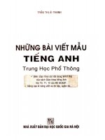 Những bài viết mẫu tiếng anh THPT