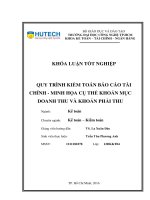 Quy trình kiểm toán báo cáo tài chính minh họa cụ thể   khoản mục doanh thu và khoản phải thu  