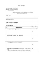Phiếu đánh giá thuyết minh phản biện đề tài nghiên cứu KH cấp cơ sở (Trường đại học giáo dục)