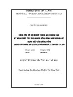 Công tác xã hội nhóm trong việc nâng cao kỹ năng giao tiếp cho nhóm đồng tính nam nòng cốt trong tiếp cận đồng đẳng 