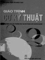 Giáo trình cơ kỹ thuật sách dùng cho các trường đào tạo hệ trung cấp chuyên nghiệp 