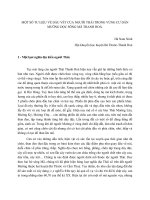 MỘT SỐ TƢ LIỆU VỀ DẤU VẾT CỦA NGƢỜI THÁI TRONG VÙNG CƢ DÂN MƢỜNG DỌC SÔNG MÃ THANH HOÁ