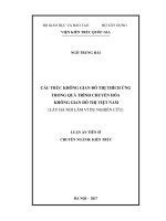 CẤU TRÚC KHÔNG GIAN ĐÔ THỊ THÍCH ỨNG TRONG QUÁ TRÌNH CHUYỂN HÓA KHÔNG GIAN ĐÔ THỊ VIỆT NAM (LẤY HÀ NỘI LÀM VÍ DỤ NGHIÊN CỨU)